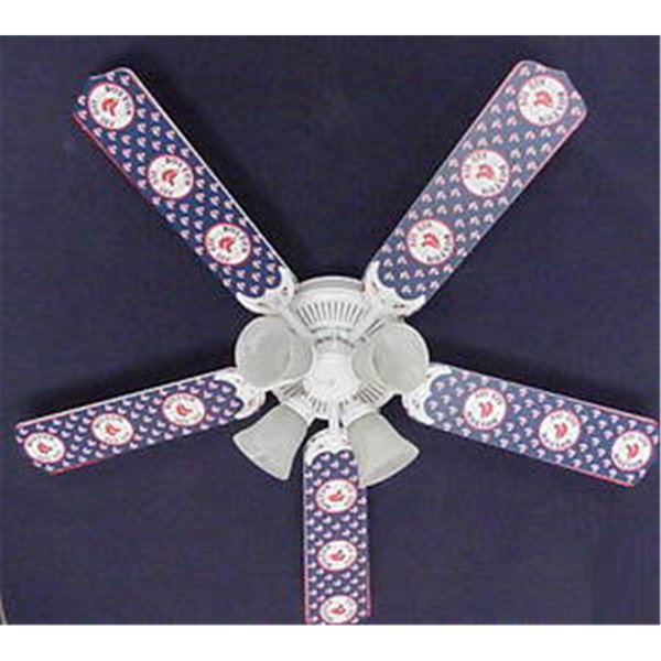 Lightitup MLB Boston Red Sox Baseball Ceiling Fan 52 In. LI2543832